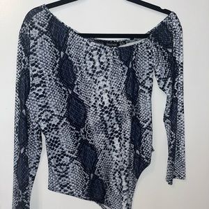 Never worn one shoulder bodysuit.